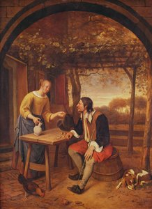De rustplaats van de reiziger door Jan Havickszoon Steen