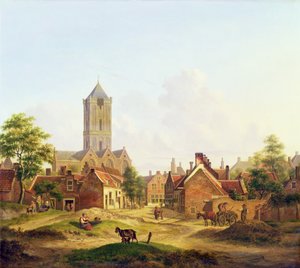 De Kerk van St. Jacobi, Utrecht door Jan Hendrik Verheyen
