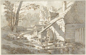 Watermolen door Jan Hulswit