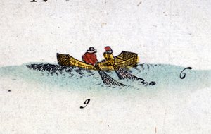 Haringvissers uit de Atlas van Jansson Janssonius