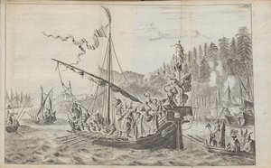 Stenka Razin Uit: Drie opmerkelijke reizen, 1675 door Jan Jansz. Struys