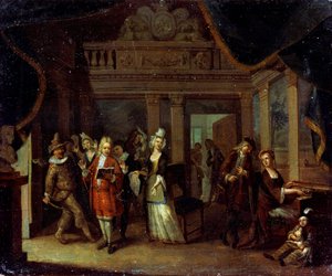 Een huisconcert door Jan Josef Horemans the elder