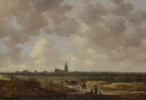 Een Uitzicht op Den Haag vanuit het Noordwesten, 1647 door Jan Josephsz van Goyen