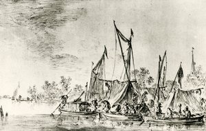 Nederlands kanaallandschap door Jan Josephsz van Goyen