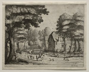 De Stenen Brug door Jan Josephsz van Goyen