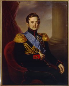 Portret van Ivan Fyodorovich Paskevich, graaf van Erivan, onderkoning van het koninkrijk Polen door Jan Ksawery Kaniewski