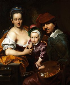 Portret van de meester en haar familie