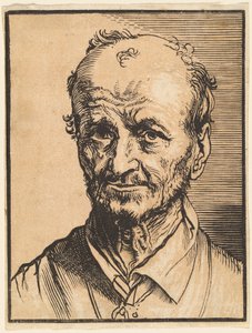 Buste van een Kalende Man door Jan Lievens