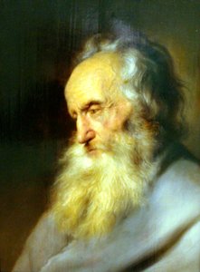 Buste van een oude man door Jan Lievens