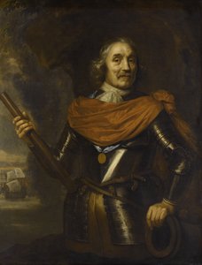 Maarten Harpertszoon Tromp 1597-1653, Nederlandse admiraal, 1653 door Jan Lievens