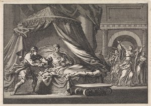 Achiab verhindert de zelfmoord van zijn grootvader Herodes