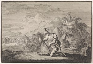 Gideon en de natte schaapsvacht door Jan Luyken