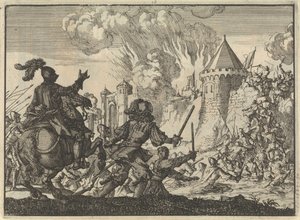 Hollandse troepen bestormen de muur van Tienen, 1635