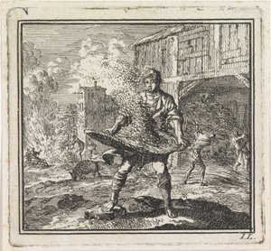 Man scheidt het kaf van het koren door Jan Luyken