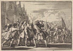 Moord op de gebroeders De Witt, 1672 door Jan Luyken