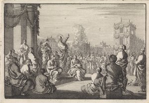 Preek van Christus voor de tempel