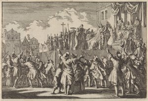 Straattoneel te Aberdeen waarin de katholieke godsdienst wordt bespot, 1689