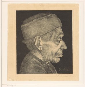 Portret van Douwe met muts