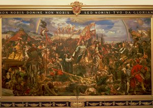 Schilderij door Jan Matejko, voorstellende Jan III Sobienski die Wenen bevrijdt en de overwinning aan de paus meldt