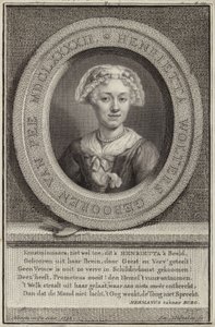 Portret van Henrietta van Pee door Jan Maurits Quinckhardt