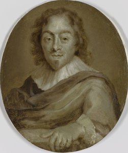 Portret van Constantijn Huygens, dichter, secretaris van prins Frederik Hendrik en prins Willem II en eerste raad en thesaurier van Willem III door Jan Maurits Quinkhard