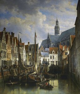 View of the Koolvliet in Antwerp