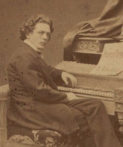 Portret van de componist Anton Rubinstein door Jan Mieczkowski