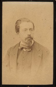 Portret van de violist en componist Henryk Wieniawski 1835-1880