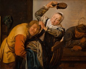 De Vijf Zintuigen: Tast, 1637 door Jan Miense Molenaer