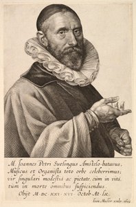 Portret van Jans Pietersz Sweelinck, pub. 1624