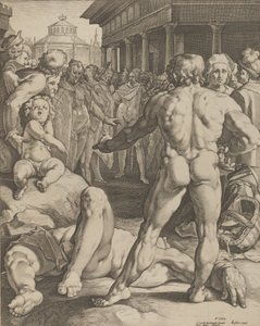 Het gevecht tussen Odysseus en Irus, ca. 1590