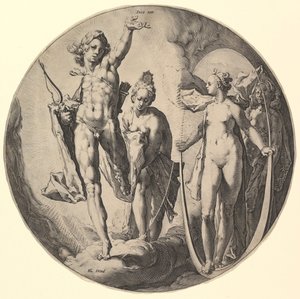 De vierde dag sterft IV, uit de serie De schepping van de wereld, ca. 1596