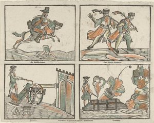 Vier voorstellingen met militairen