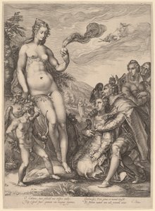 De cultus van Venus door Jan Pietersz Saenredam, after Hendrik Goltzius