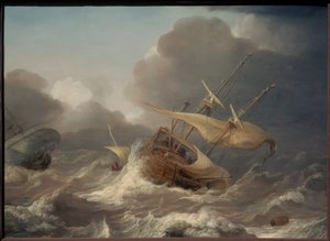 Nederlandse Schepen in een Storm