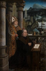Detail van Donor met Sint-Nicolaas en Donor