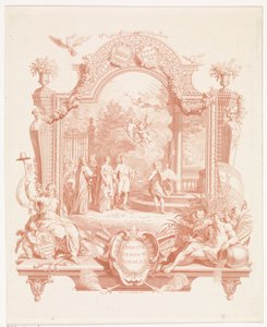Allegorische Voorstelling ter Gelegenheid van het Huwelijk van Arnout van Citters en Sara Jacoba Ockerse door Jan Punt