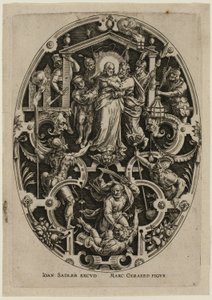 Verraad van Christus, uit de Passie van Christus door Jan Sadeler I