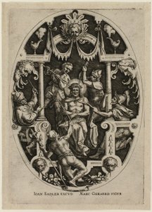 Doornenkroning, uit de Passie van Christus door Jan Sadeler I
