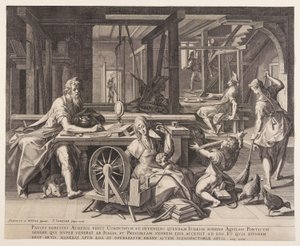 Paulus in Korinthe door Jan Sadeler I