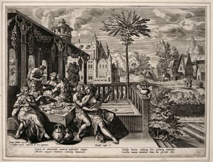 Genesis Hoofdstuk 6, vers 9, ca.1600 (gravure)