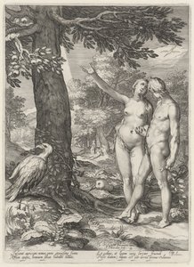 Adam en Eva voor de Boom der Kennis van goed en kwaad