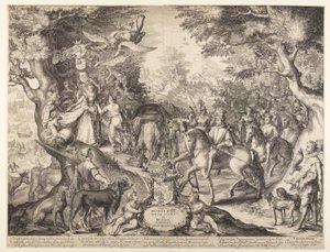 Allegorie op de bloeiende staat van de Verenigde Provincies door Jan Saenredam