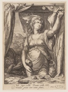 Jaël en Sisera door Jan Saenredam
