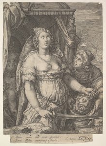 Judith en het hoofd van Holofernes door Jan Saenredam