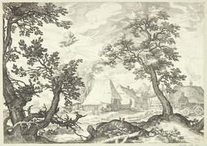 Landschap met de ontvoering van Ganymedes