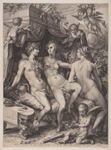 Sine Cerere en Baccho Friget Venus door Jan Saenredam