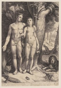 De verleiding van de mens door Jan Saenredam
