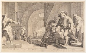 De aanbidding van de herders door Jan Saenredam