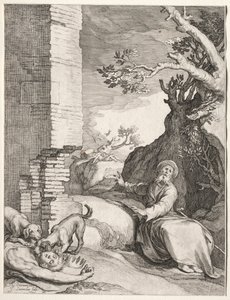 De voorspelling van Ahijah, 1604 door Jan Saenredam